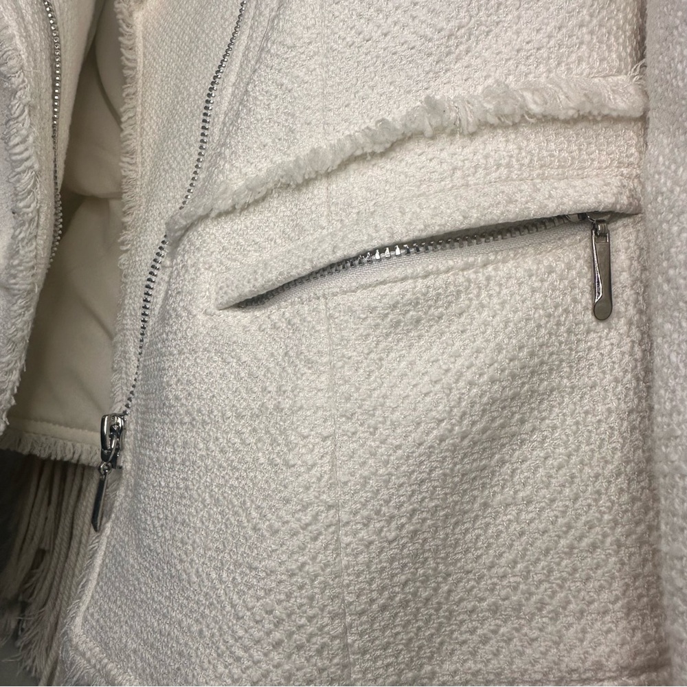White House Black Market Tweet White Blazer Size 0 - Picture 4 of 6
